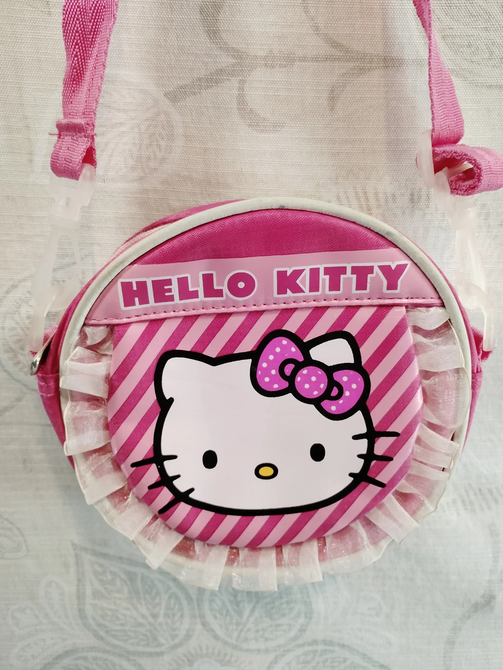 Hello Kitty Pink and White Round Kids Shoulder Bag